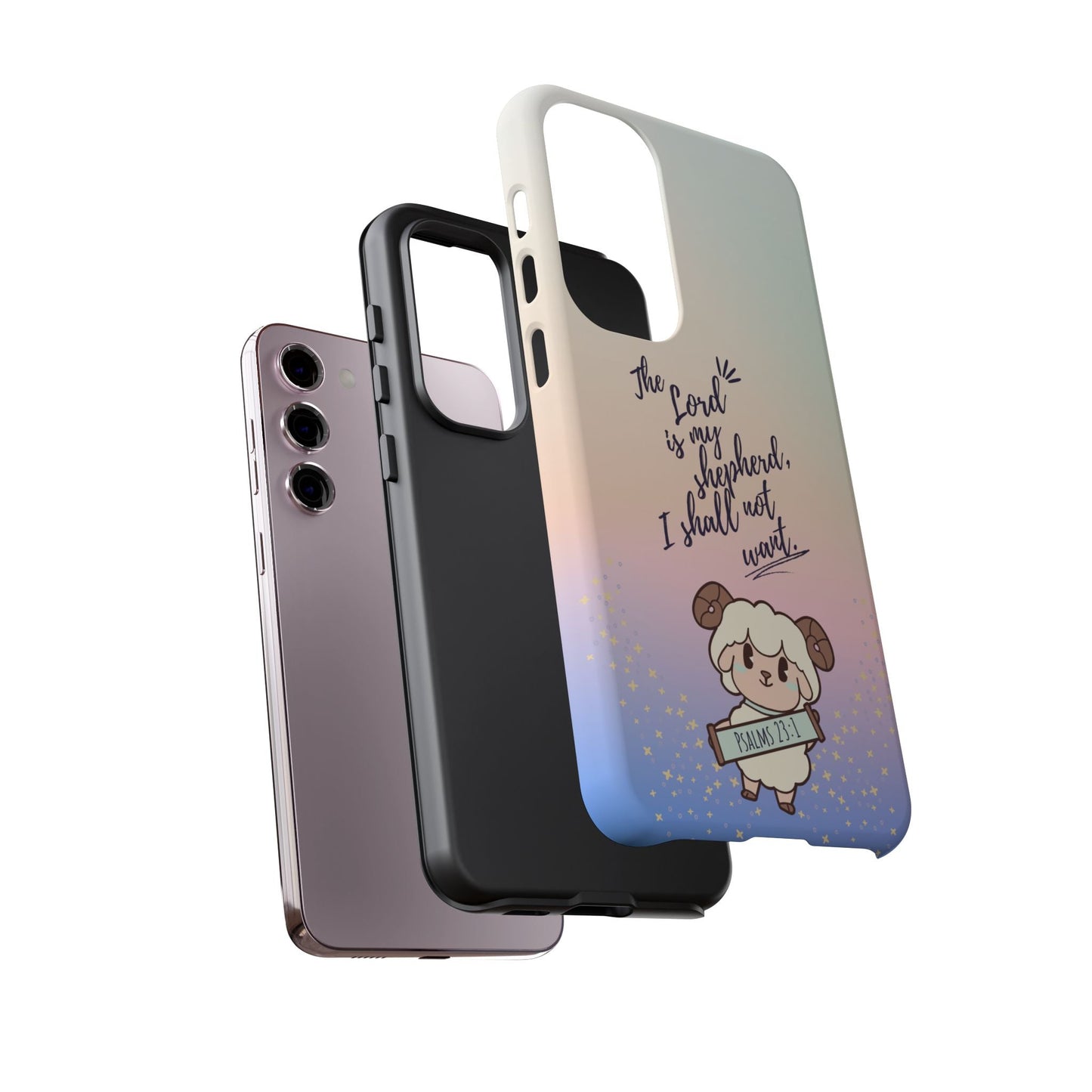 Psalm 23:1 Kawaii Sheep - Samsung Galaxy Case - BOGO Cases