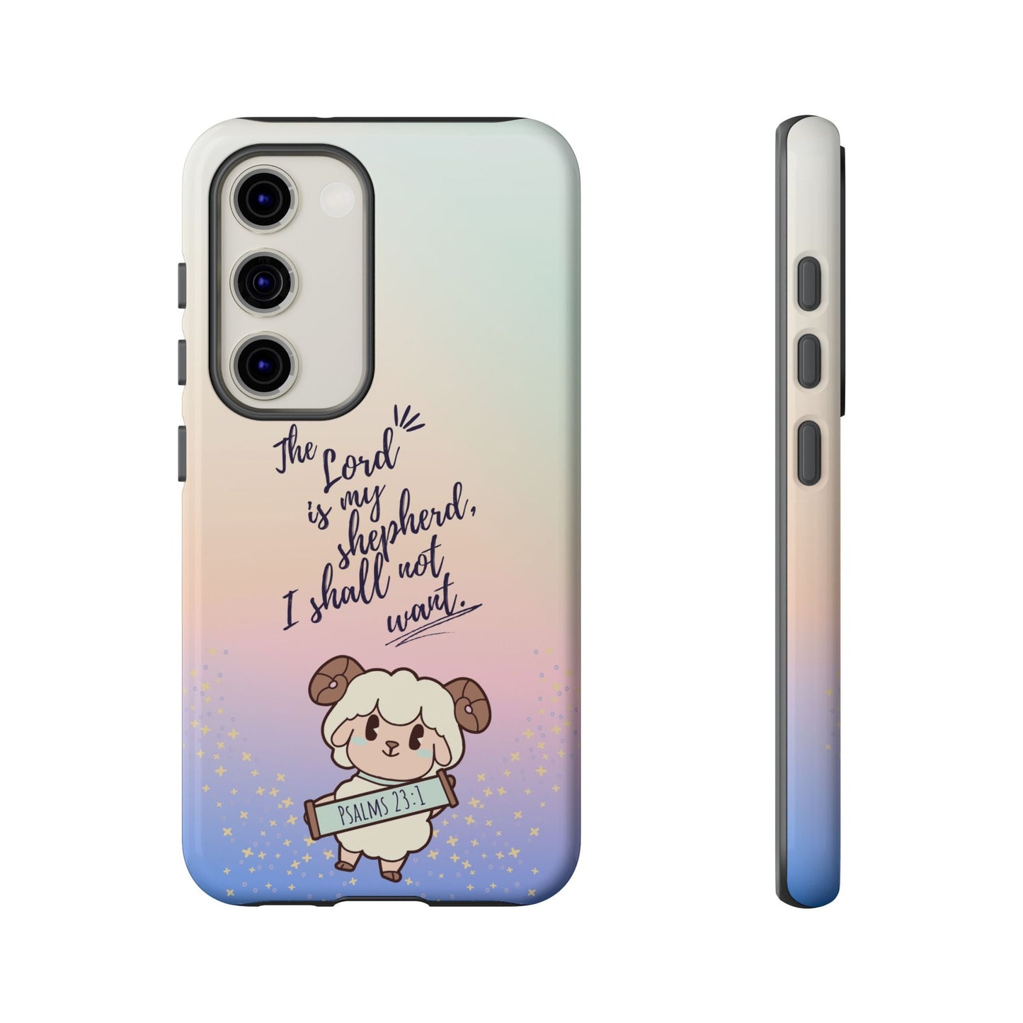 Psalm 23:1 Kawaii Sheep - Samsung Galaxy Case - BOGO Cases