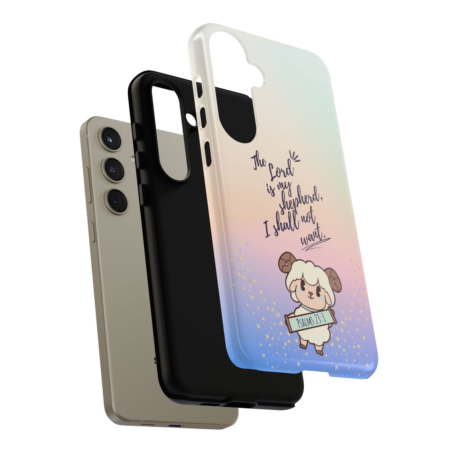 Psalm 23:1 Kawaii Sheep - Samsung Galaxy Case - BOGO Cases