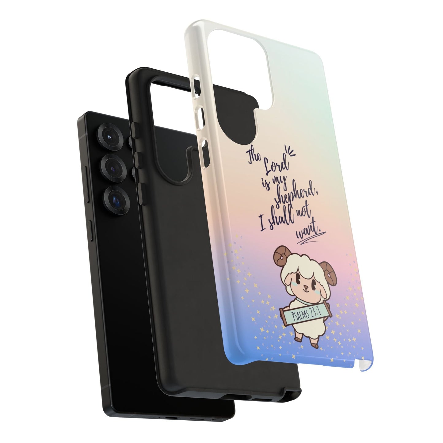 Psalm 23:1 Kawaii Sheep - Samsung Galaxy Case - BOGO Cases