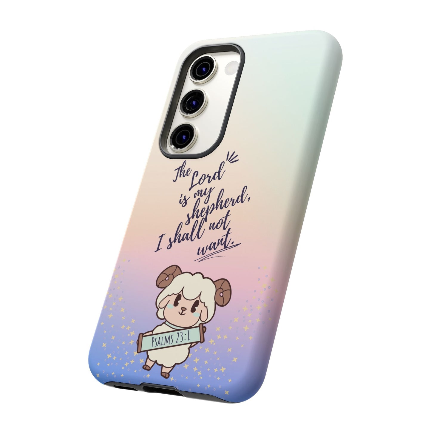 Psalm 23:1 Kawaii Sheep - Samsung Galaxy Case - BOGO Cases