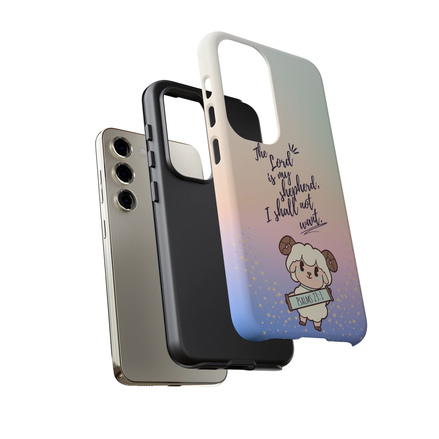 Psalm 23:1 Kawaii Sheep - Samsung Galaxy Case - BOGO Cases