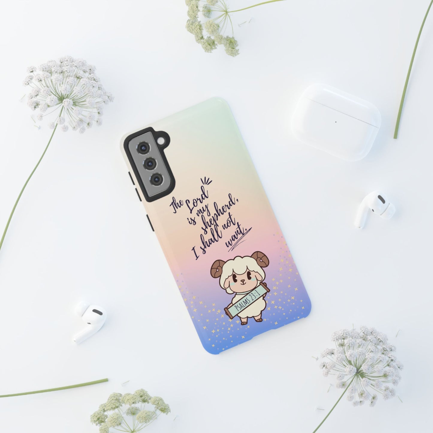 Psalm 23:1 Kawaii Sheep - Samsung Galaxy Case - BOGO Cases
