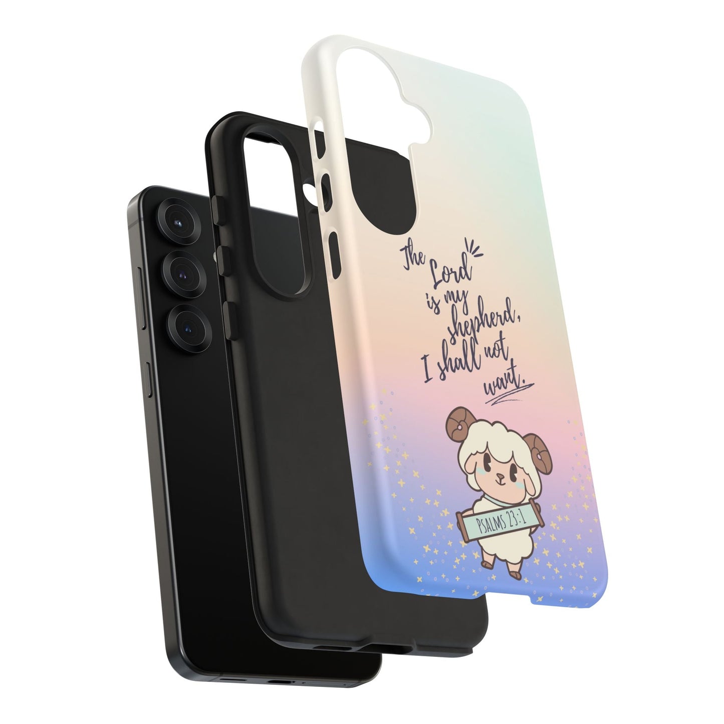 Psalm 23:1 Kawaii Sheep - Samsung Galaxy Case - BOGO Cases