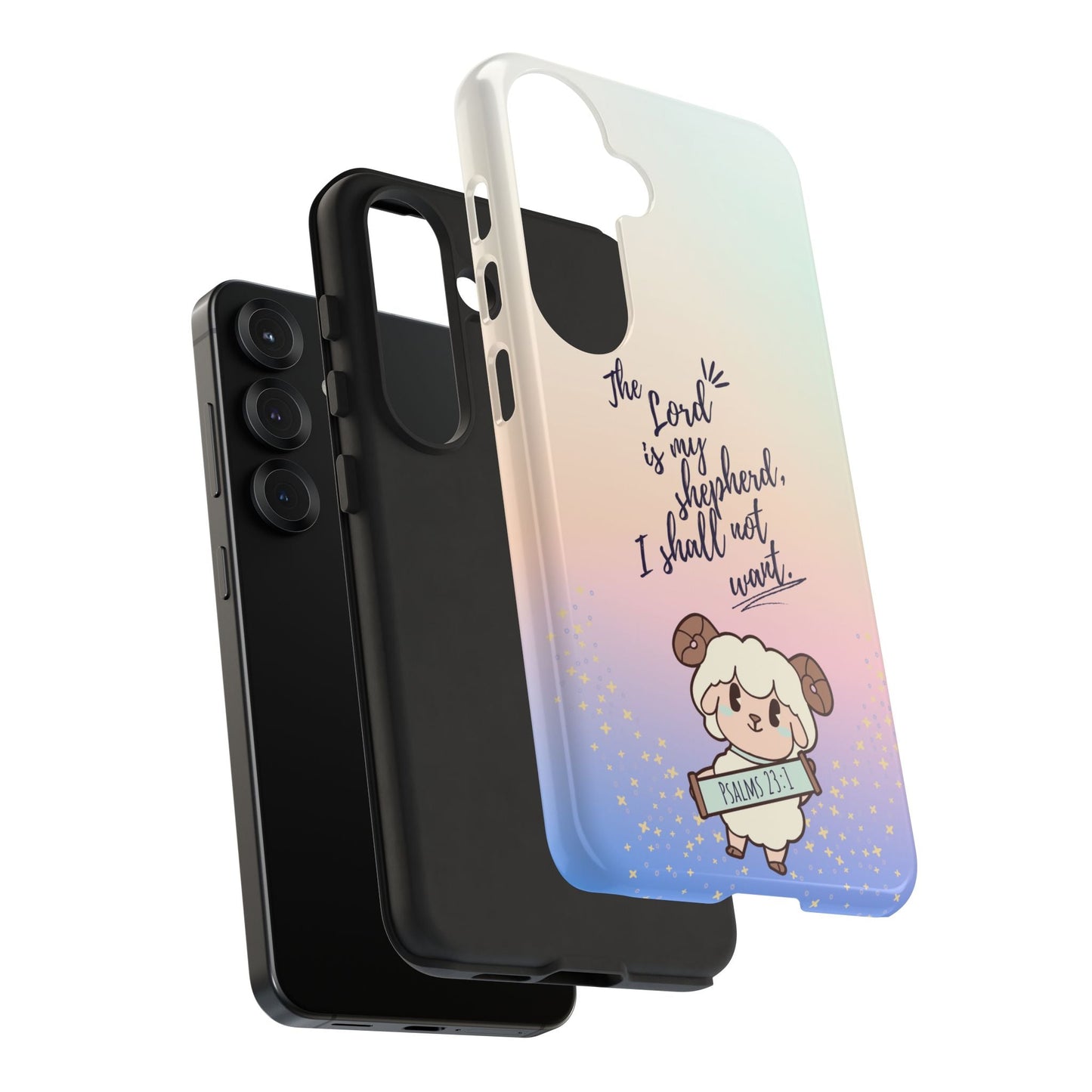 Psalm 23:1 Kawaii Sheep - Samsung Galaxy Case - BOGO Cases