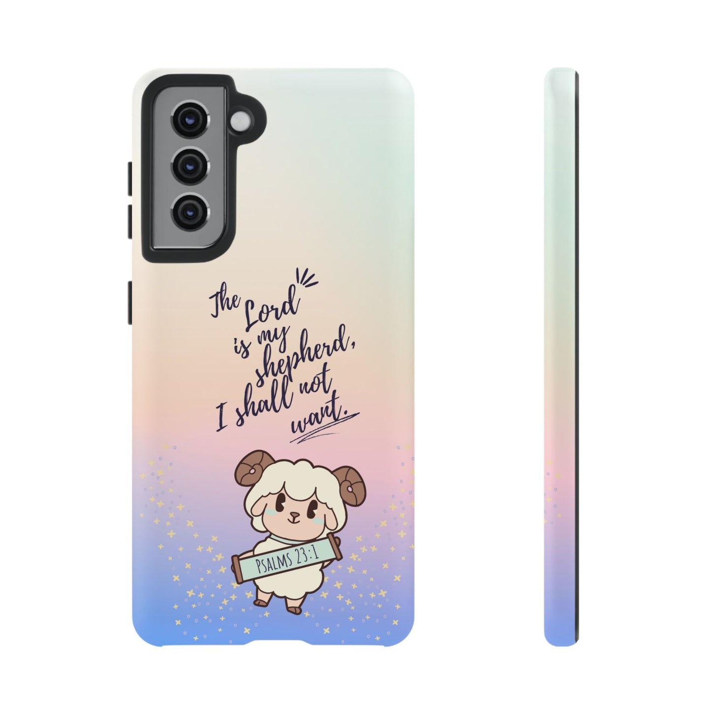 Psalm 23:1 Kawaii Sheep - Samsung Galaxy Case - BOGO Cases