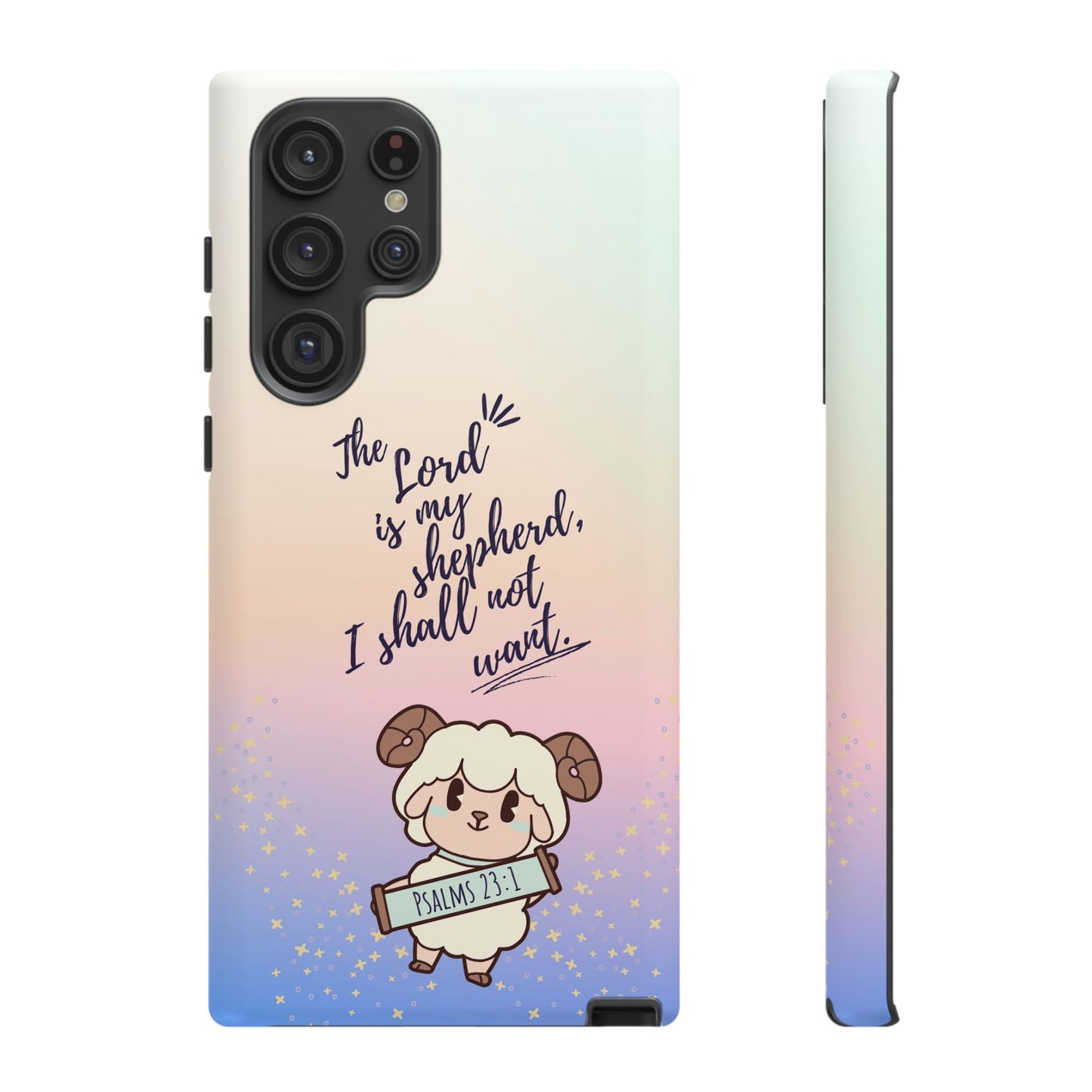Psalm 23:1 Kawaii Sheep - Samsung Galaxy Case - BOGO Cases