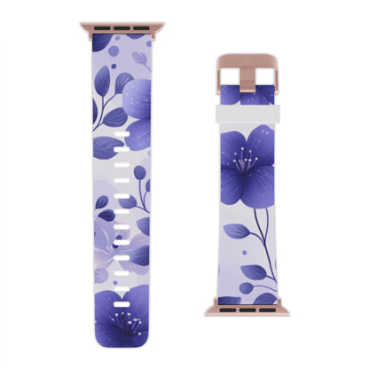 Purple Floral Apple Watch Band - BOGO Cases