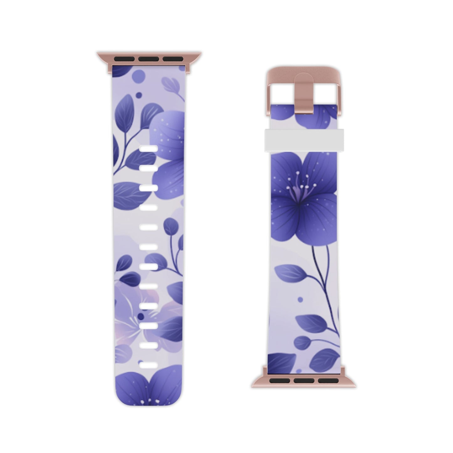 Purple Floral Apple Watch Band - BOGO Cases