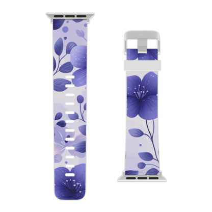 Purple Floral Apple Watch Band - BOGO Cases