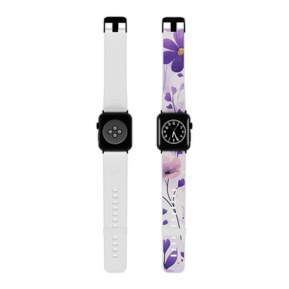 Purple Floral Bliss Apple Watch Band - BOGO Cases