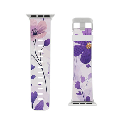 Purple Floral Bliss Apple Watch Band - BOGO Cases