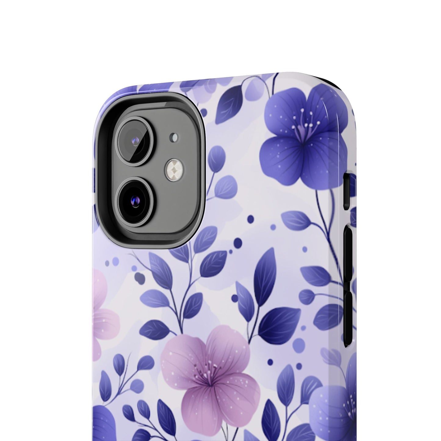 Purple Floral iPhone Case – Durable Protection with Elegant Flower Design - BOGO Cases