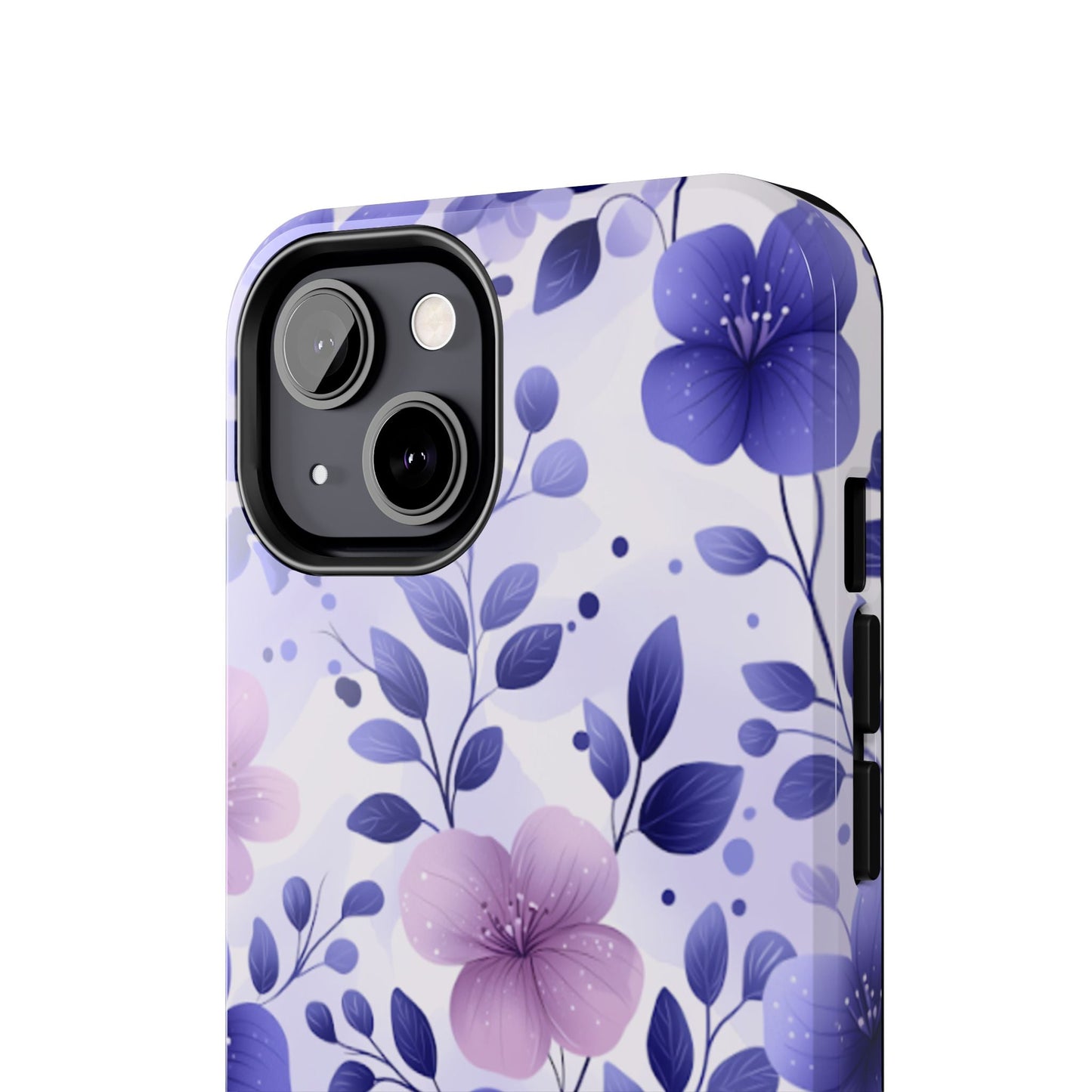 Purple Floral iPhone Case – Durable Protection with Elegant Flower Design - BOGO Cases