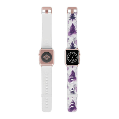 Purple Snowy Forest Apple Watch Band - BOGO Cases