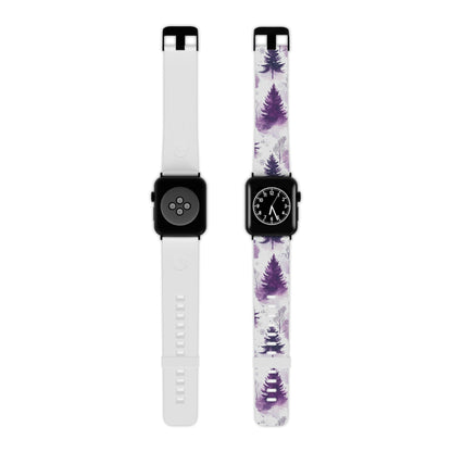 Purple Snowy Forest Apple Watch Band - BOGO Cases