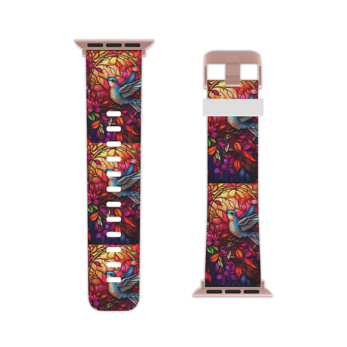 Radiant Multicolor Bird Artwork Apple Watch Band - BOGO Cases