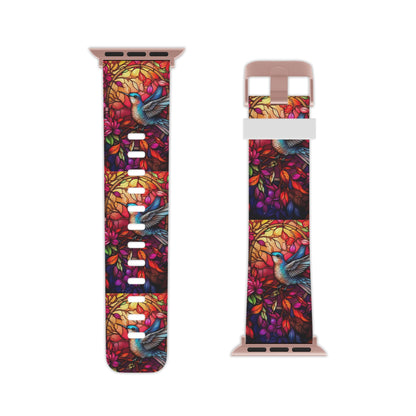 Radiant Multicolor Bird Artwork Apple Watch Band - BOGO Cases