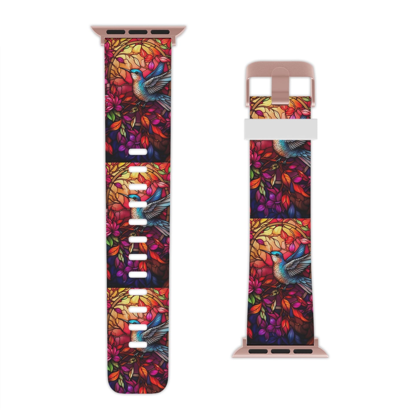 Radiant Multicolor Bird Artwork Apple Watch Band - BOGO Cases