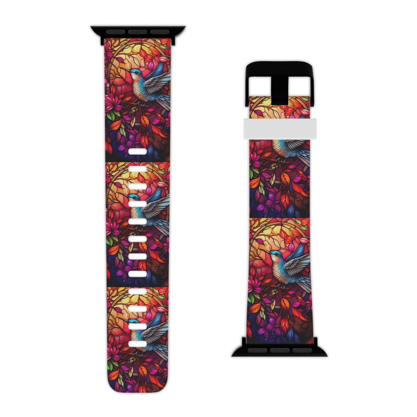 Radiant Multicolor Bird Artwork Apple Watch Band - BOGO Cases