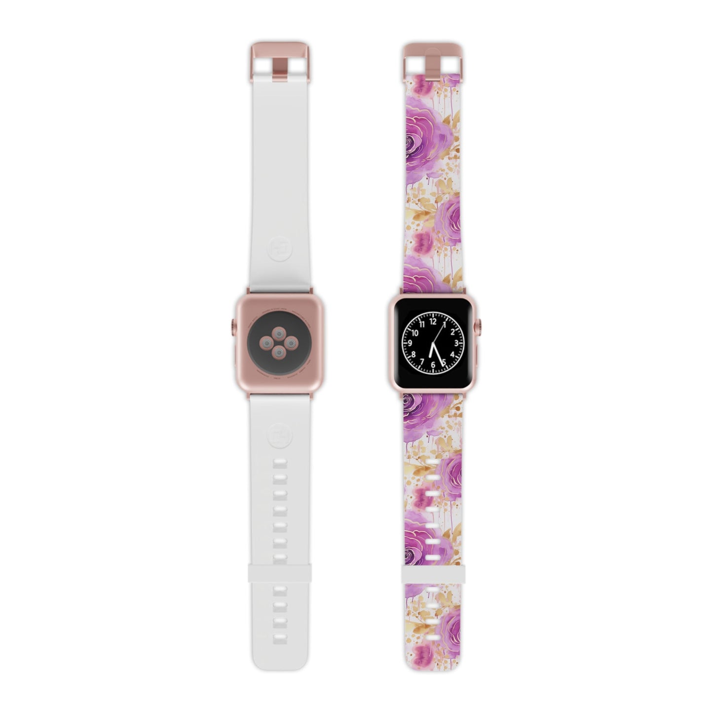 Radiant Purple & Gold Floral Apple Watch Band - BOGO Cases