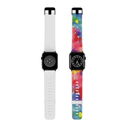 Rainbow Bloom Watercolor Apple Watch Band - BOGO Cases