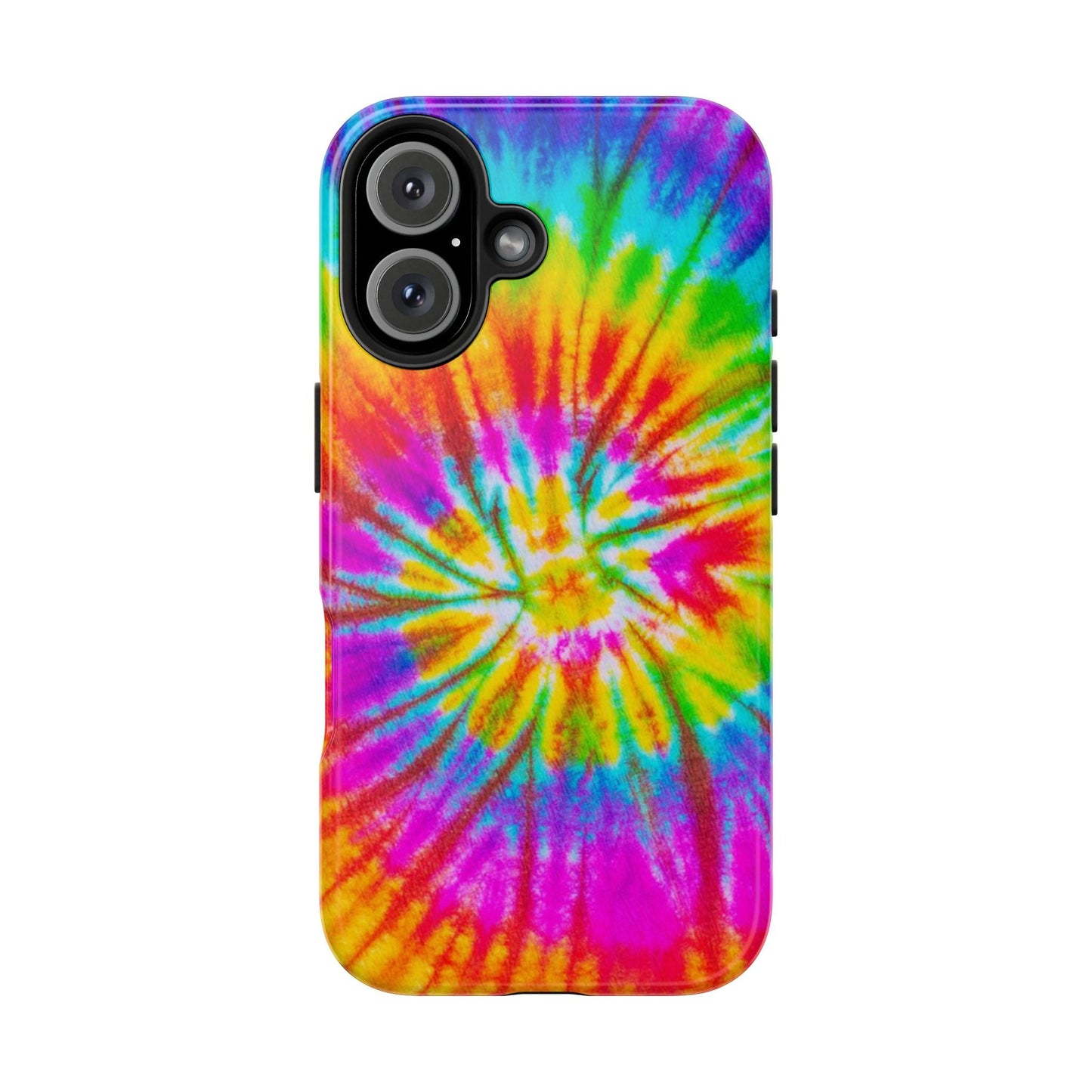 Rainbow Spiral Tie - Dye iPhone Case – Bright & Retro Design - BOGO Cases