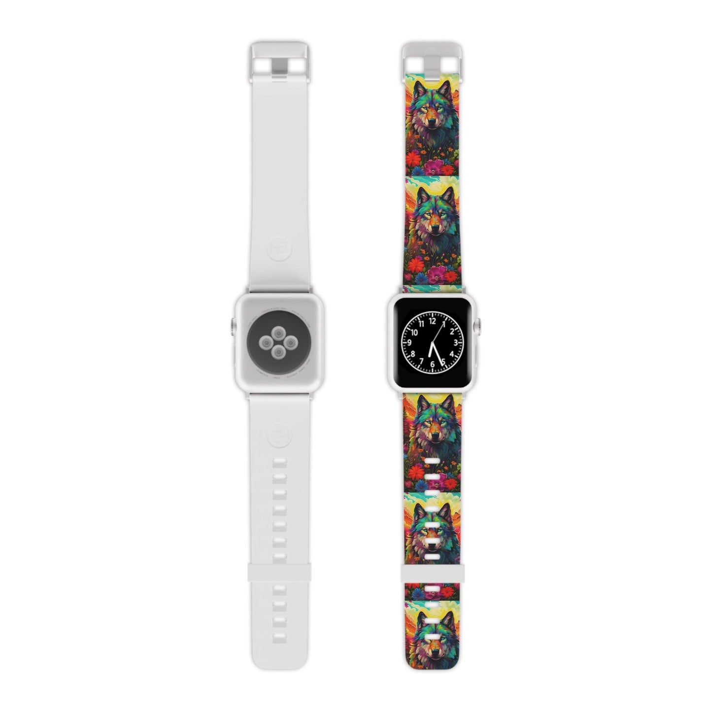 Rainbow Wolf in Bloom Apple Watch Band - BOGO Cases
