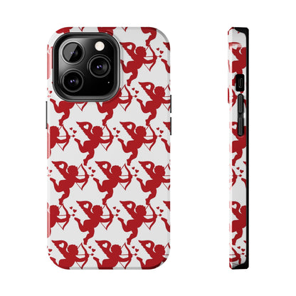 Red Cupid Love Pattern - iPhone Series Case - BOGO Cases