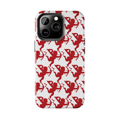 Red Cupid Love Pattern - iPhone Series Case - BOGO Cases