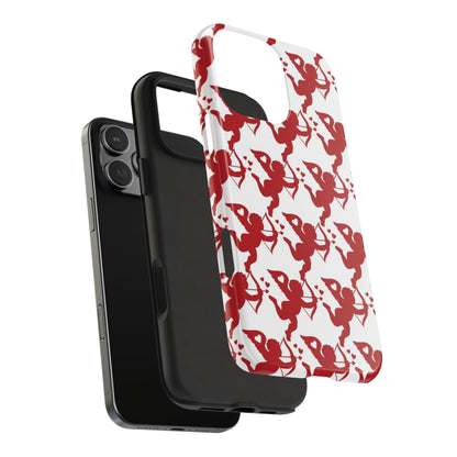 Red Cupid Love Pattern - iPhone Series Case - BOGO Cases