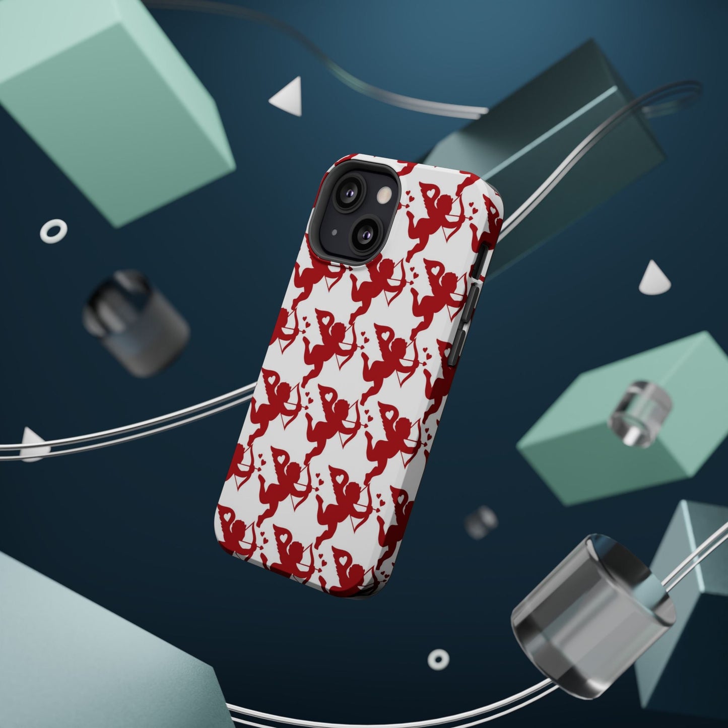 Red Cupid Love Pattern MagSafe Case - BOGO Cases