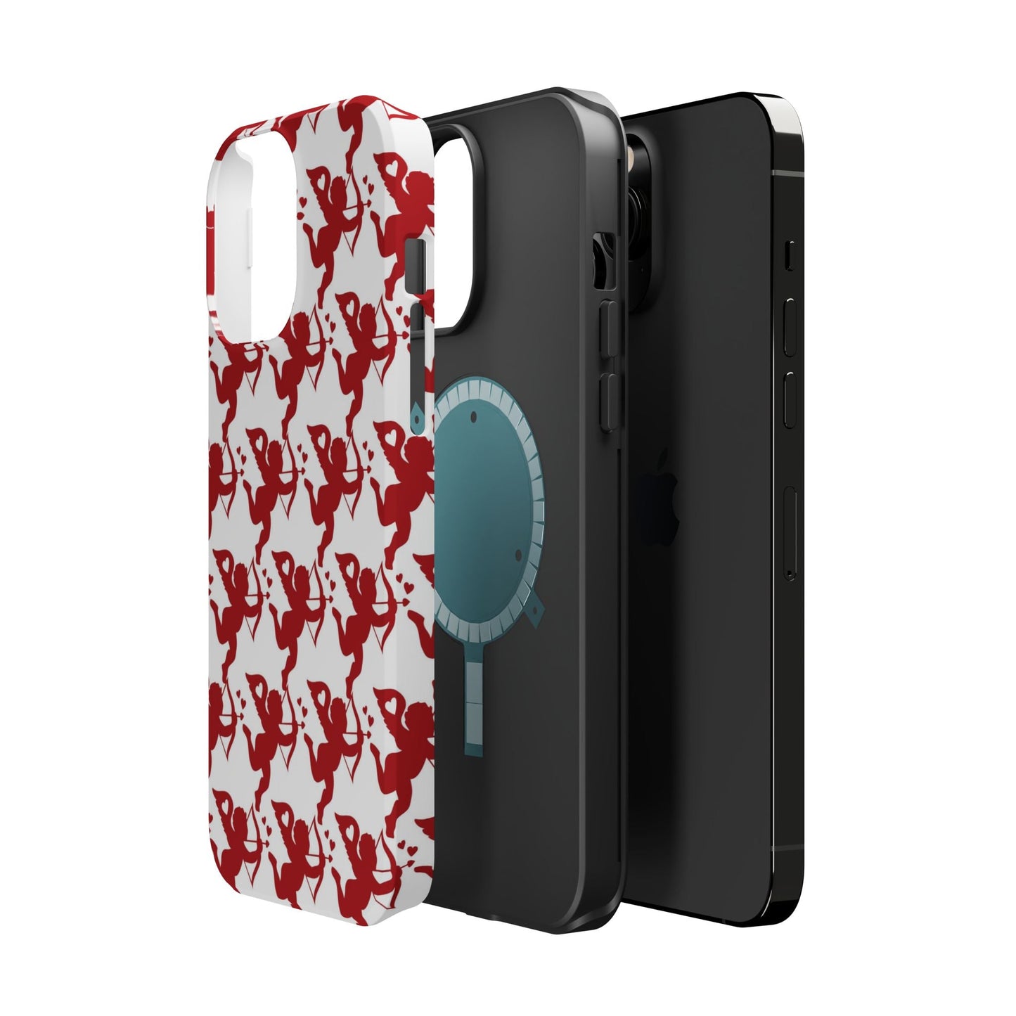 Red Cupid Love Pattern MagSafe Case - BOGO Cases