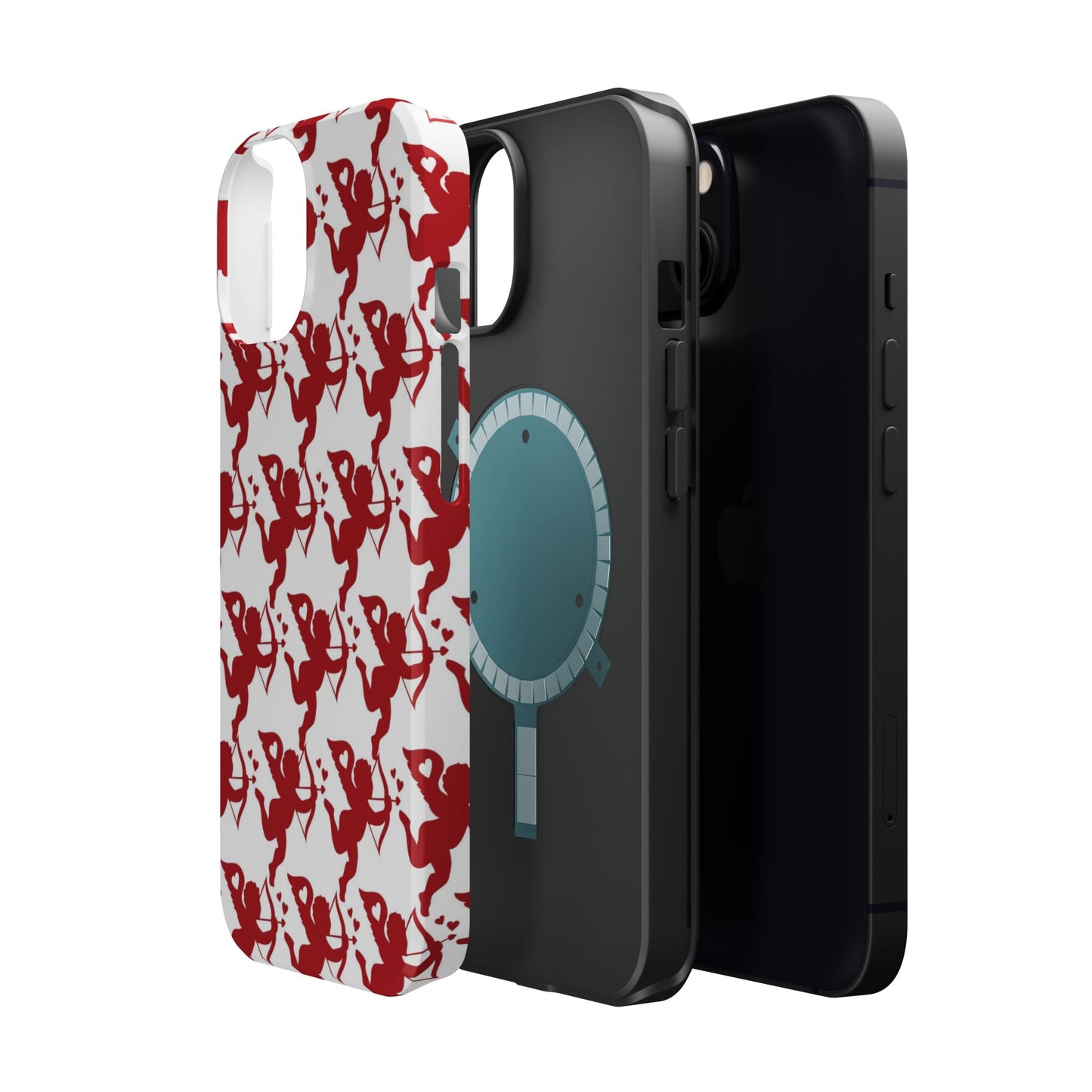 Red Cupid Love Pattern MagSafe Case - BOGO Cases