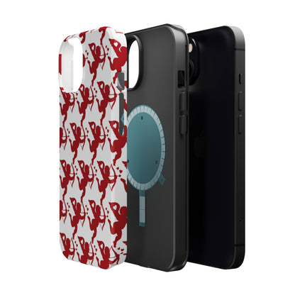 Red Cupid Love Pattern MagSafe Case - BOGO Cases