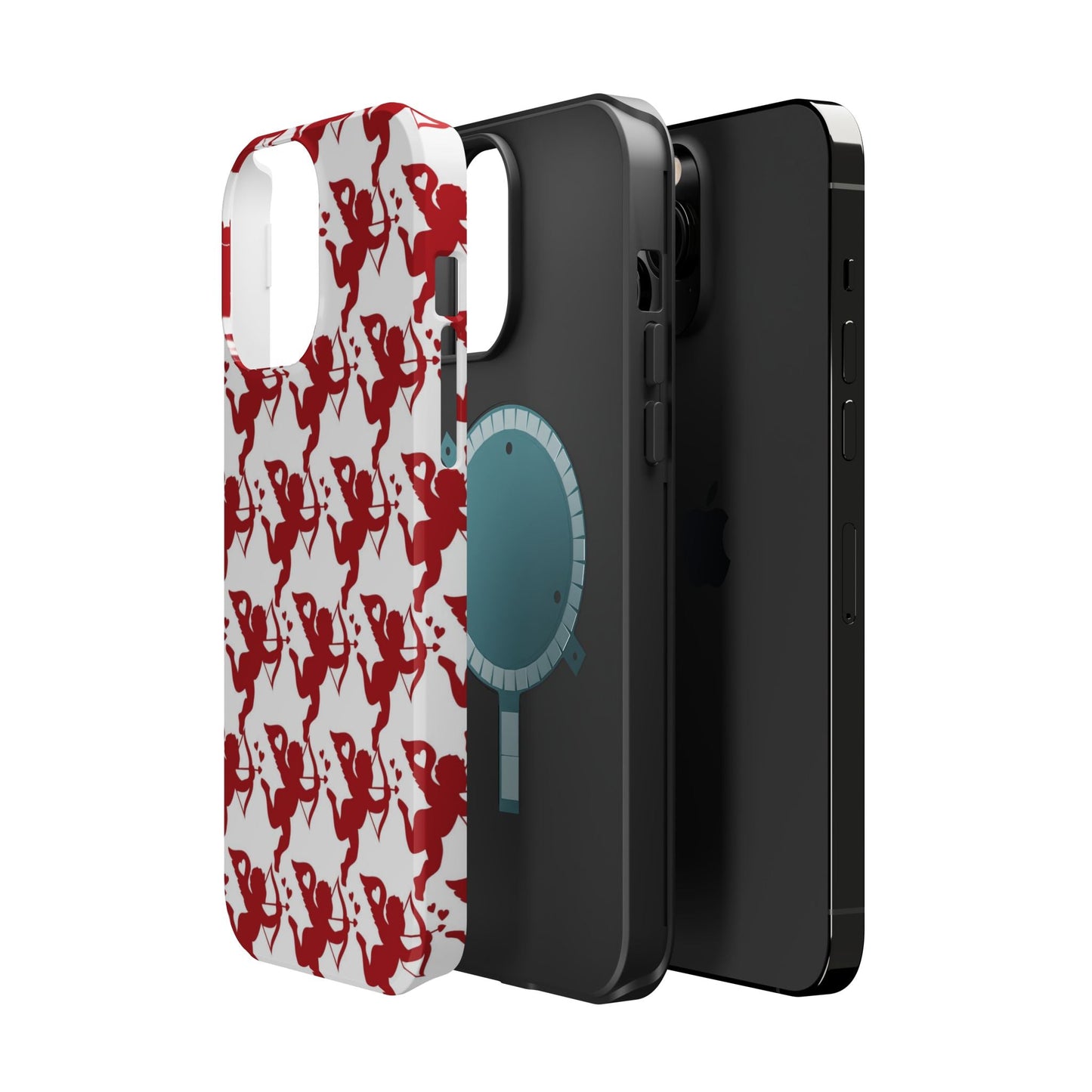 Red Cupid Love Pattern MagSafe Case - BOGO Cases