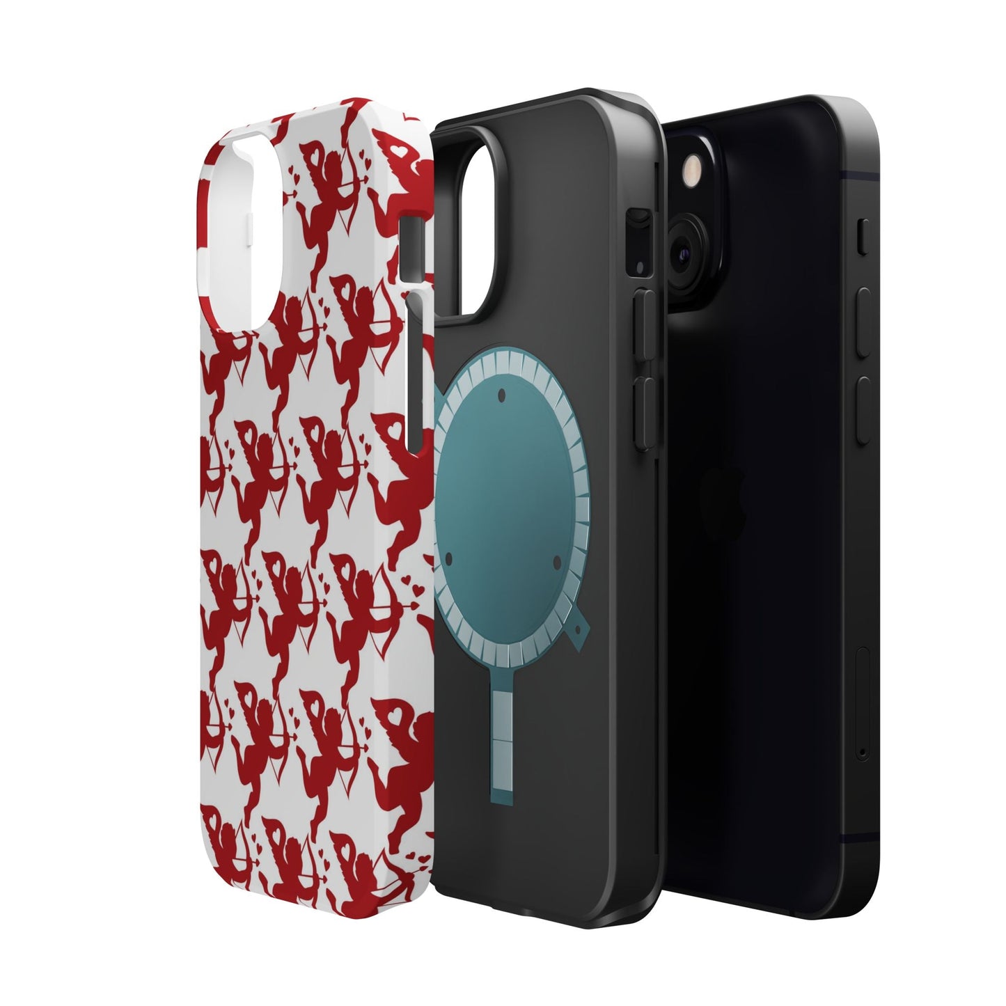 Red Cupid Love Pattern MagSafe Case - BOGO Cases