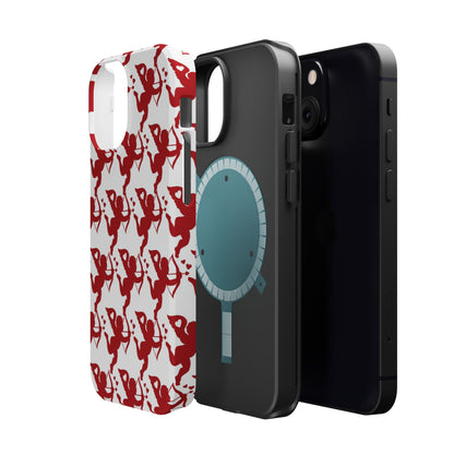 Red Cupid Love Pattern MagSafe Case - BOGO Cases