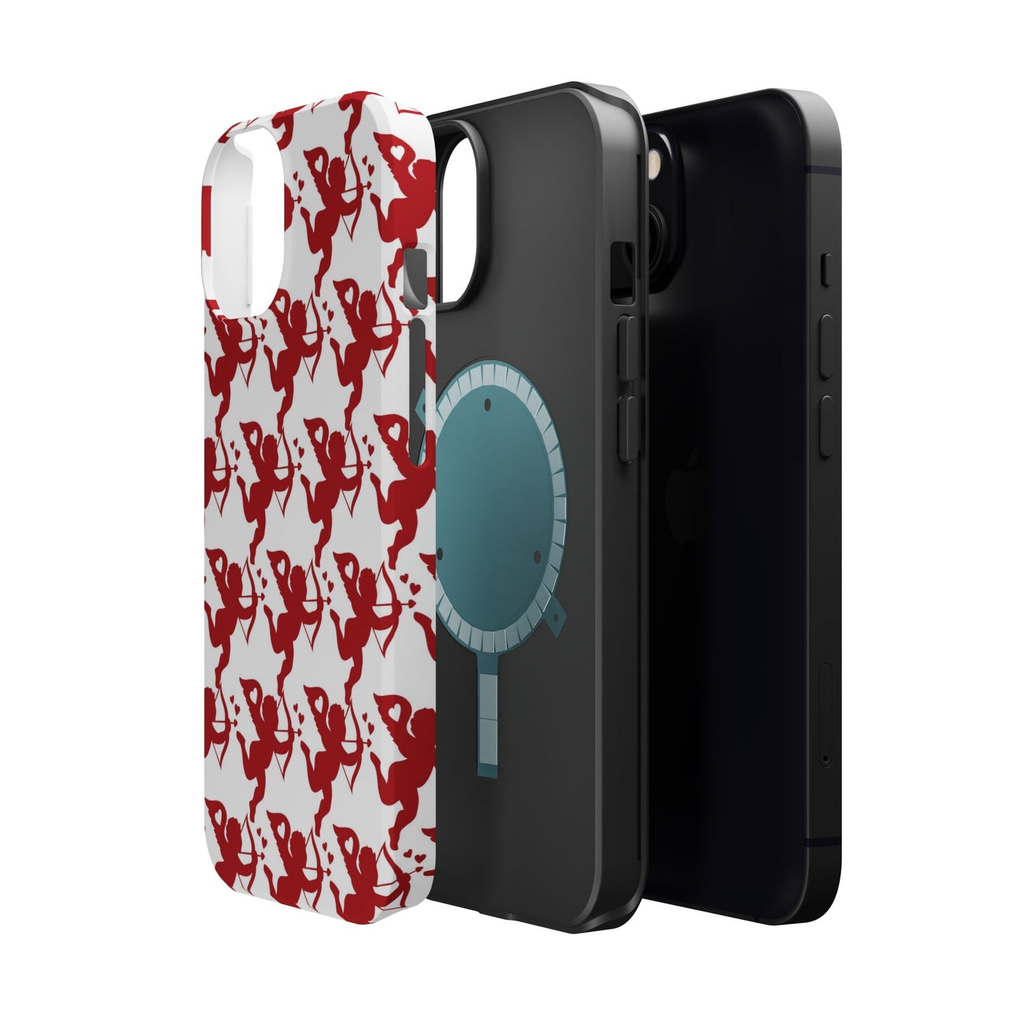 Red Cupid Love Pattern MagSafe Case - BOGO Cases