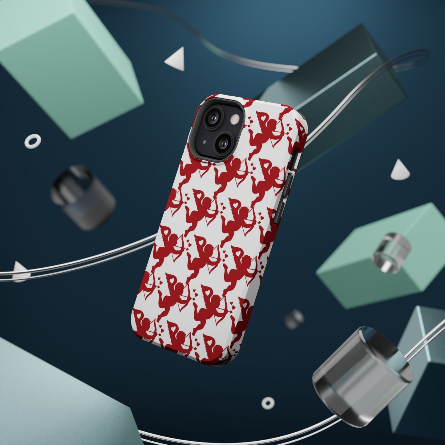 Red Cupid Love Pattern MagSafe Case - BOGO Cases