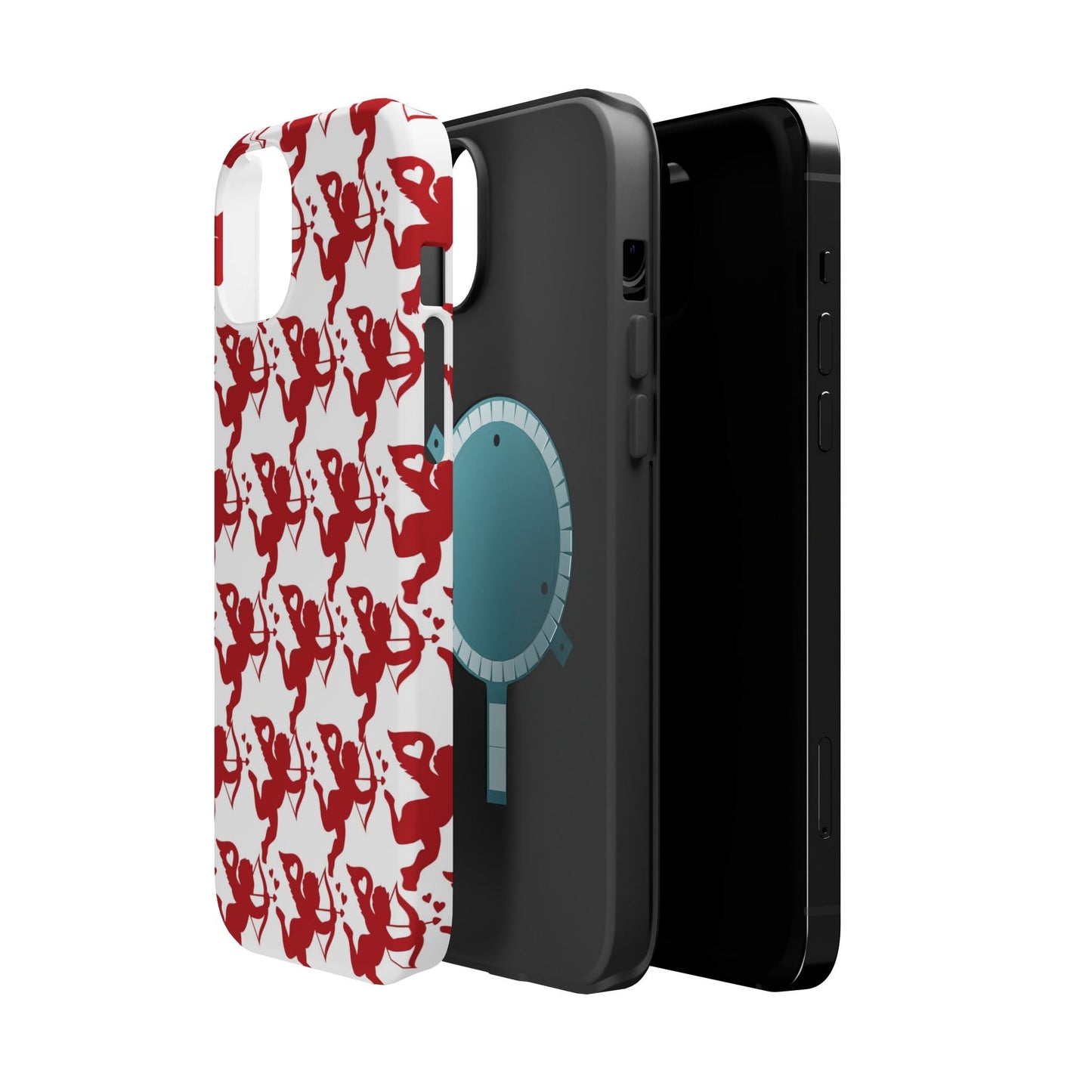 Red Cupid Love Pattern MagSafe Case - BOGO Cases