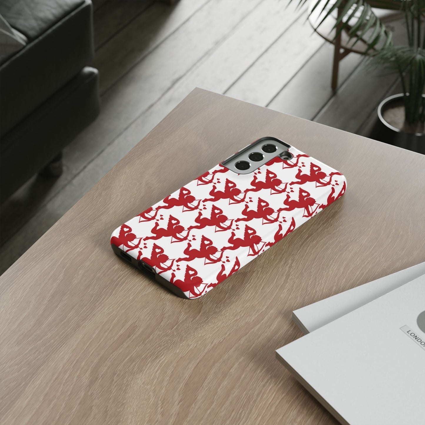 Red Cupid Love Pattern - Samsung Galaxy Case - BOGO Cases