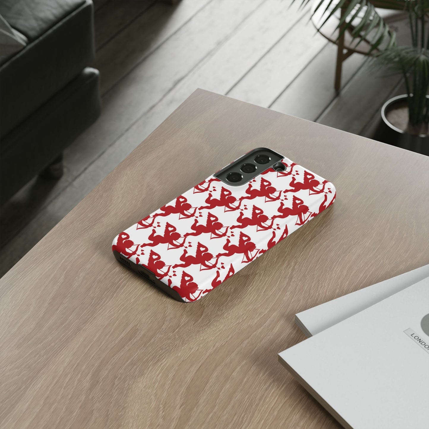 Red Cupid Love Pattern - Samsung Galaxy Case - BOGO Cases