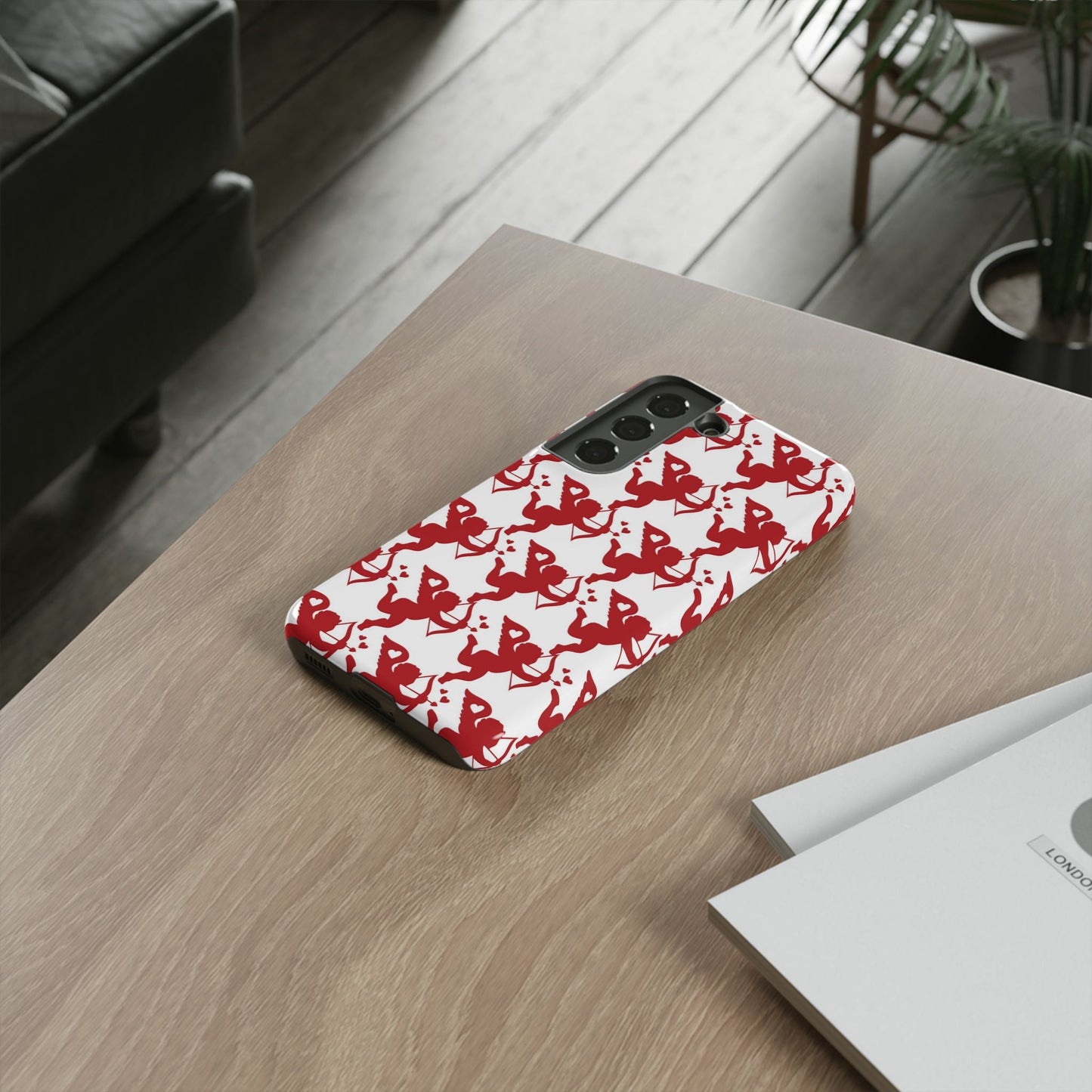 Red Cupid Love Pattern - Samsung Galaxy Case - BOGO Cases