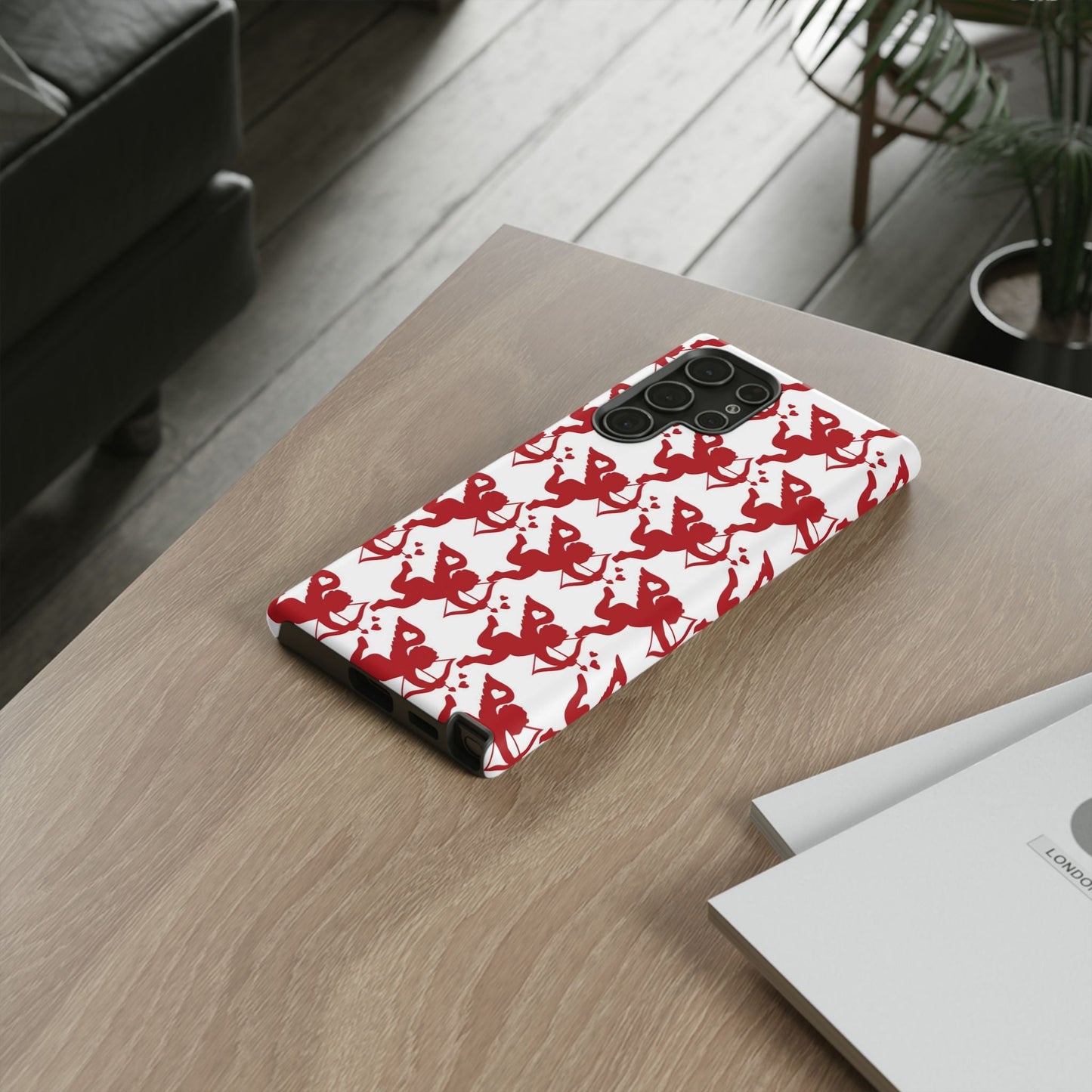 Red Cupid Love Pattern - Samsung Galaxy Case - BOGO Cases