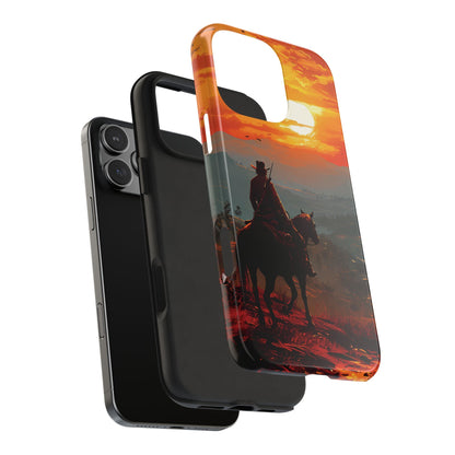 Red Dead Cowboy Silhouette iPhone Case - BOGO Cases