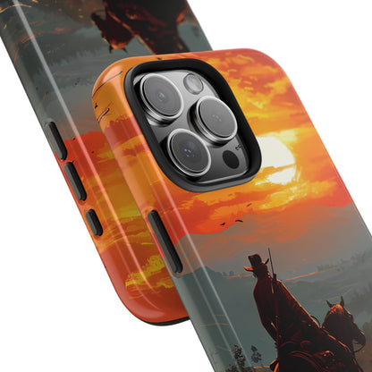 Red Dead Cowboy Silhouette iPhone Case - BOGO Cases