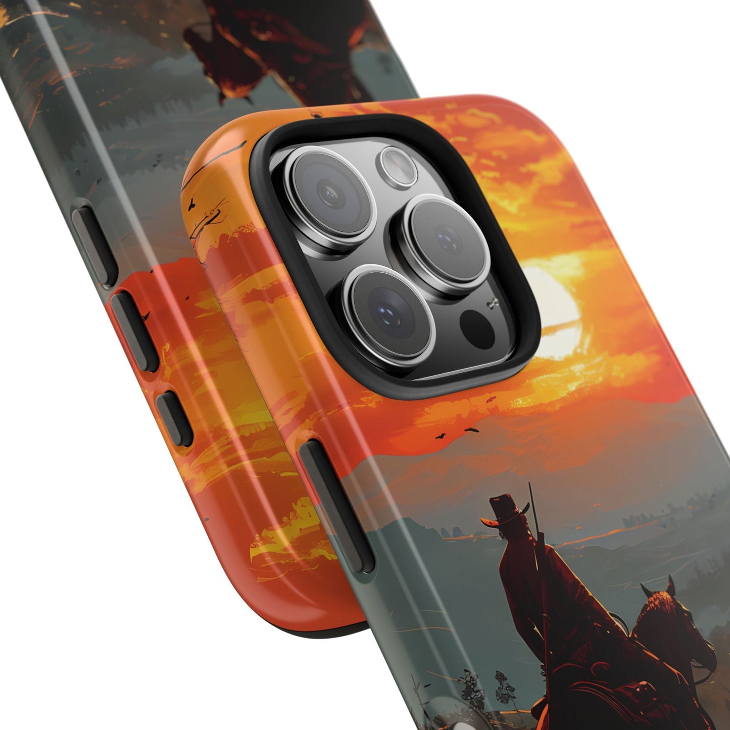 Red Dead Cowboy Silhouette iPhone Case - BOGO Cases