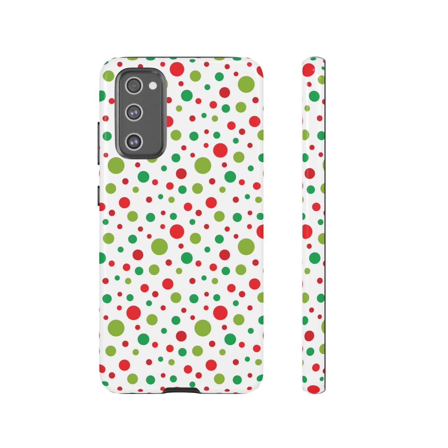 Red & Green Christmas Polka Dots – Samsung Galaxy Case - BOGO Cases