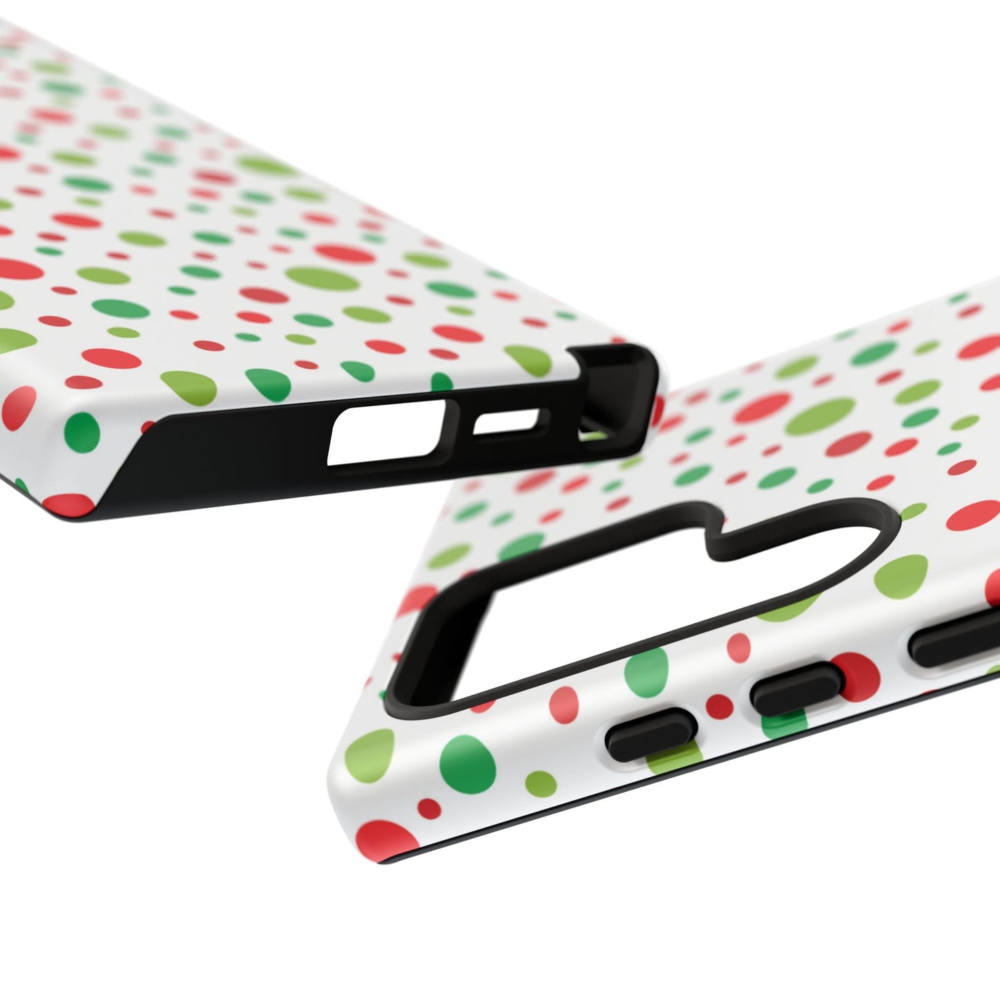 Red & Green Christmas Polka Dots – Samsung Galaxy Case - BOGO Cases